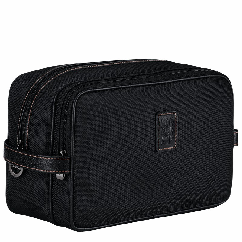 Black Longchamp Boxford Toiletry case - Recycled canvas UK | L1005080001-