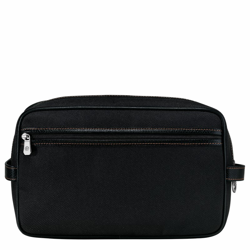 Black Longchamp Boxford Toiletry case - Recycled canvas UK | L1005080001-