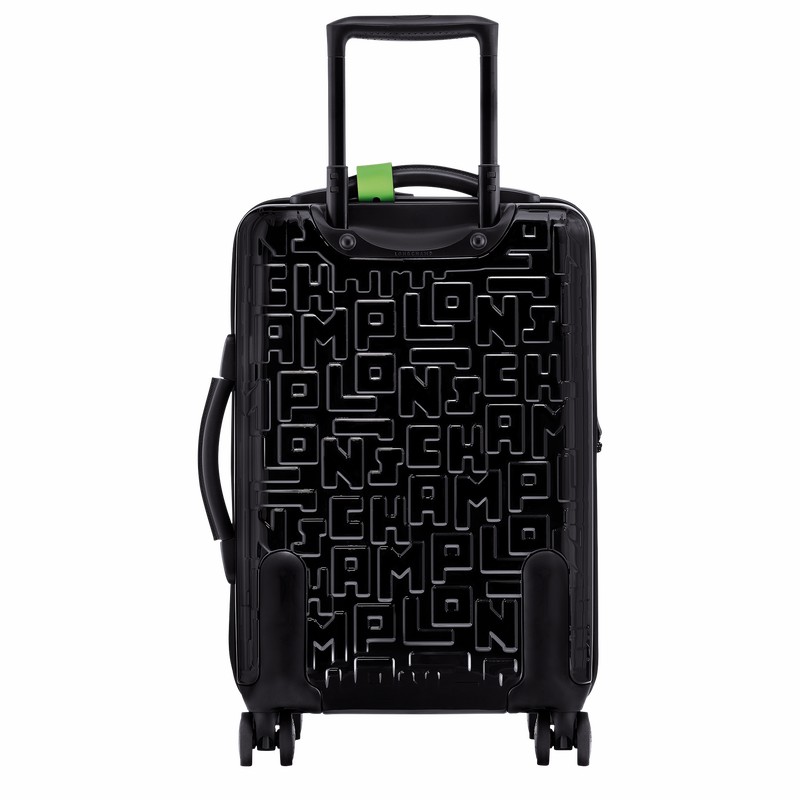 Black Longchamp LGP Travel M Suitcase - Polycarbonate UK | 24024423001