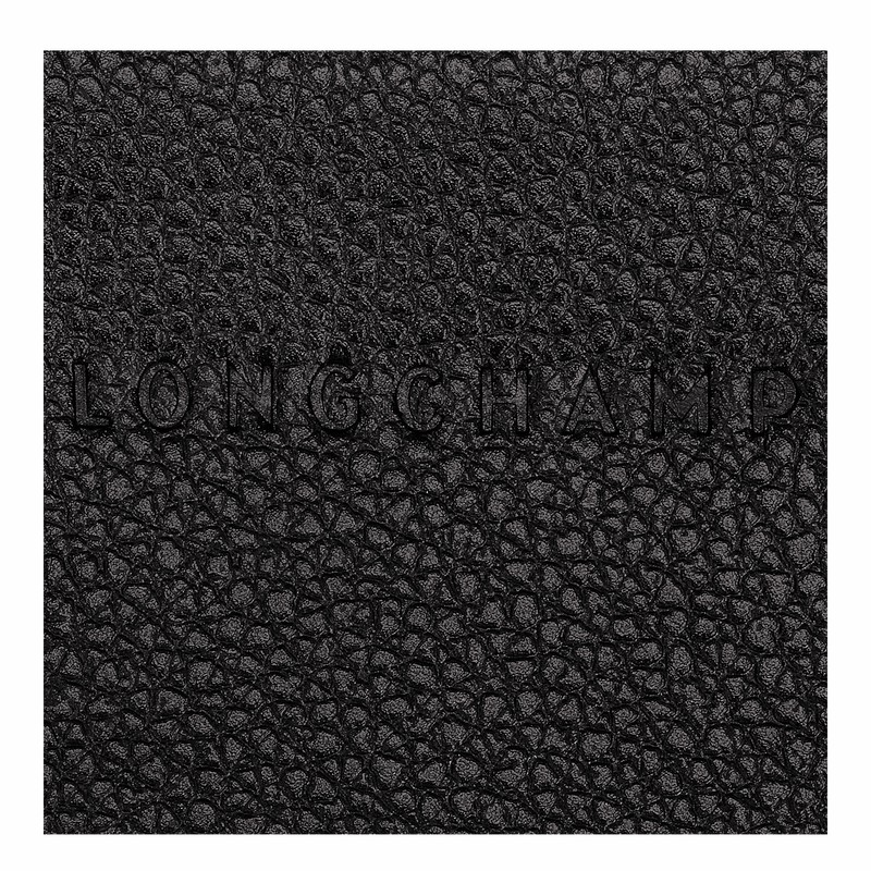 Black Longchamp Le FOULONNÉ Card holder - Leather UK | 30036021001