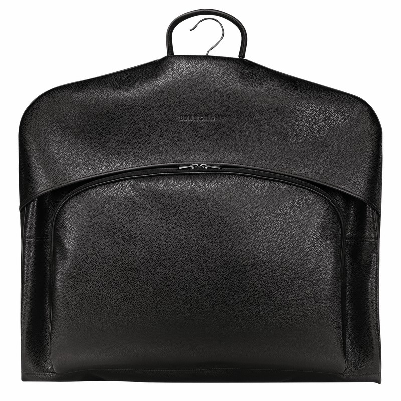 Black Longchamp Le FOULONNÉ Garment cover - Leather UK | L1347021047