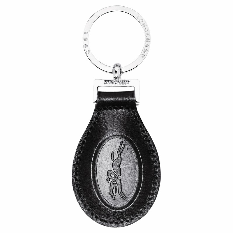 Black Longchamp Le FOULONNÉ Key-rings - Leather UK | L6926078047-