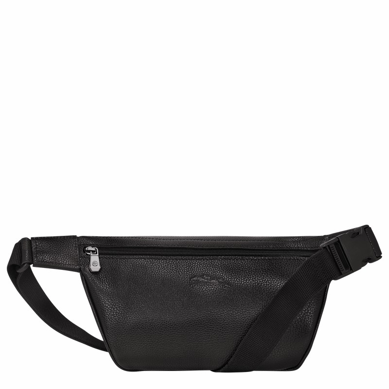 Black Longchamp Le FOULONNÉ M Belt bag - Leather UK | 20045021047-