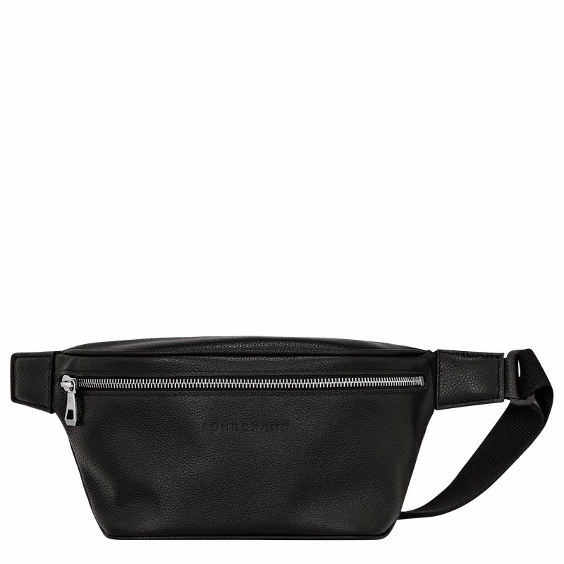 Black Longchamp Le FOULONNÉ M Belt bag - Leather UK | 20045021047-