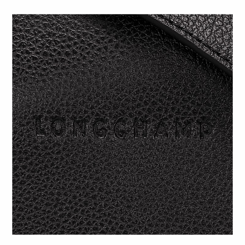 Black Longchamp Le FOULONNÉ M Crossbody bag - Leather UK | 10140021001