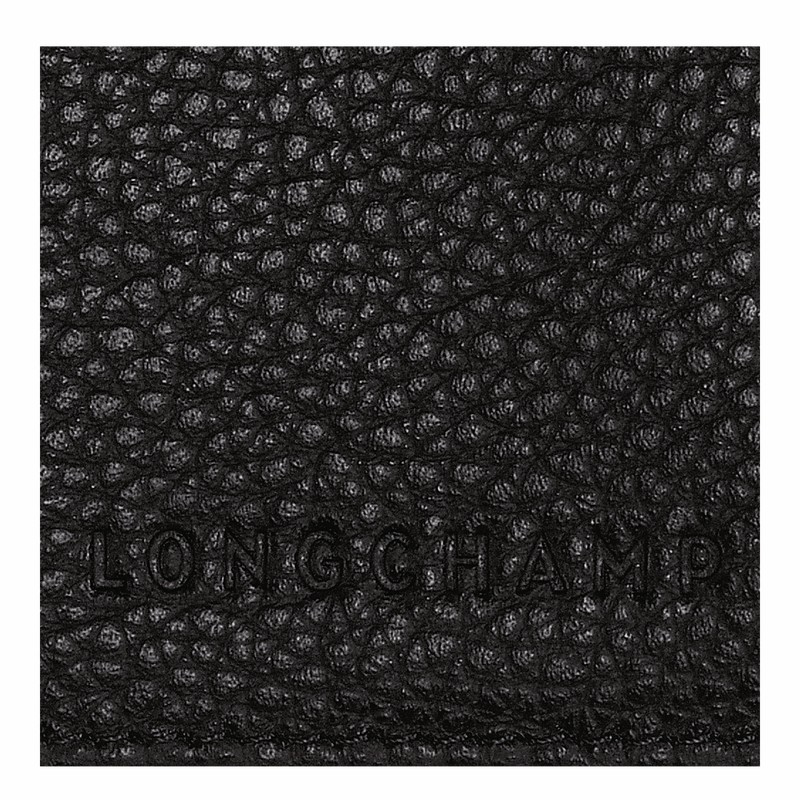 Black Longchamp Le FOULONNÉ Passport cover - Leather UK | L3416021001-