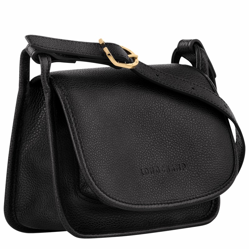 Black Longchamp Le FOULONNÉ S Crossbody bag - Leather UK | 10134021001