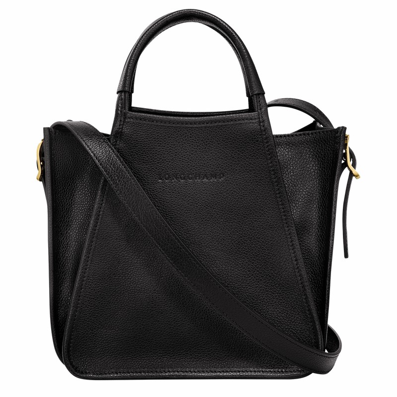 Black Longchamp Le FOULONNÉ S Handbag - Leather UK | 10233021001