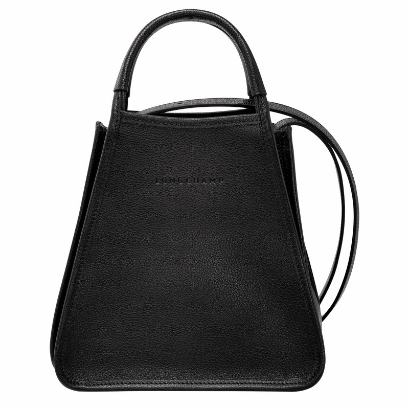 Black Longchamp Le FOULONNÉ S Handbag - Leather UK | 10233021001