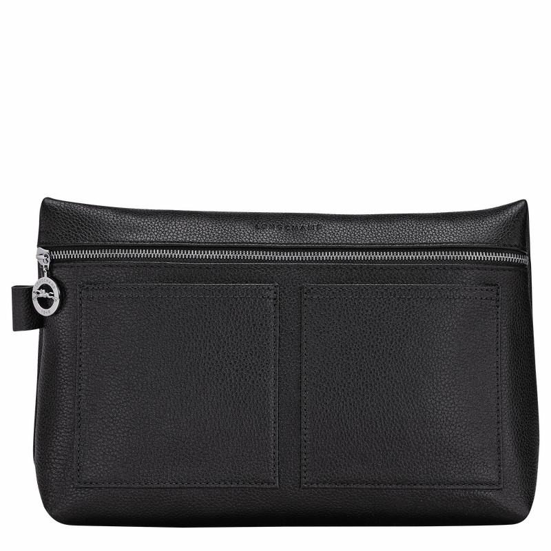 Black Longchamp Le FOULONNÉ Toiletry case - Leather UK | 24023021047-