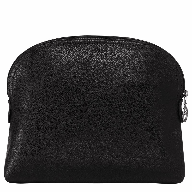 Black Longchamp Le FOULONNÉ Toiletry case - Leather UK | L1047021047-