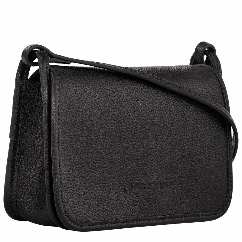 Black Longchamp Le FOULONNÉ XS Clutch - Leather UK | 10133021001