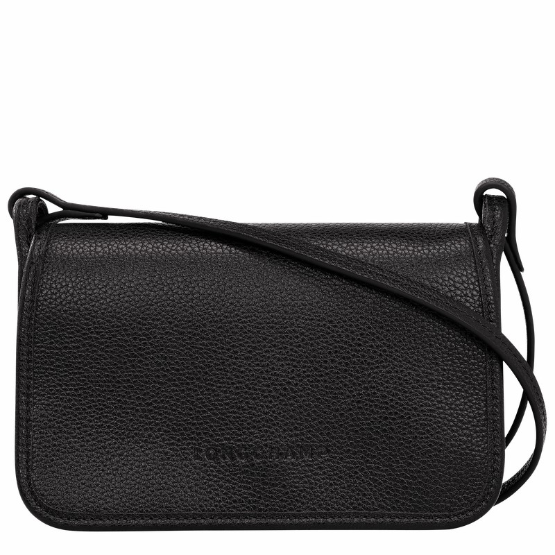 Black Longchamp Le FOULONNÉ XS Clutch - Leather UK | 10133021001