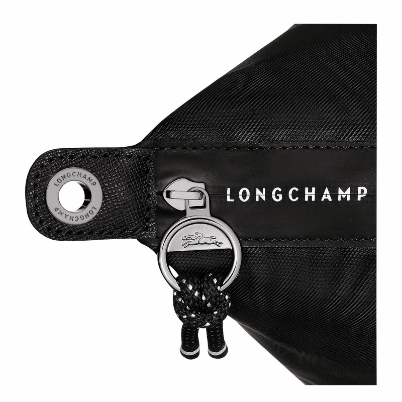 Black Longchamp Le Pliage Energy L Handbag - Recycled canvas UK | L1515HSR001-