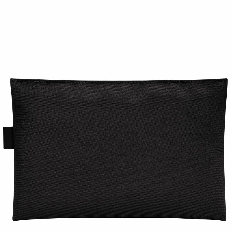 Black Longchamp Le Pliage Energy Pouch - Canvas UK | 34136HSR001