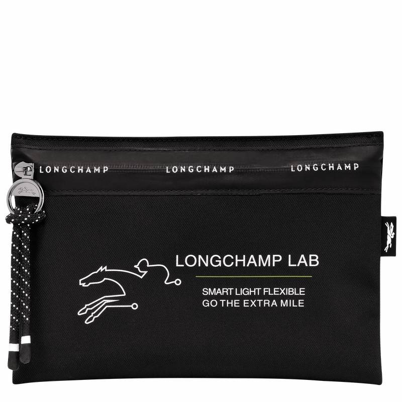 Black Longchamp Le Pliage Energy Pouch - Canvas UK | 34136HSR001