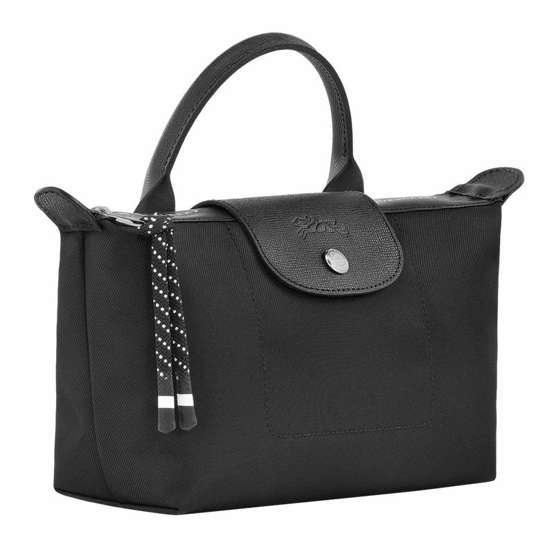 Black Longchamp Le Pliage Energy Pouch - Recycled canvas UK | 30030HSR001