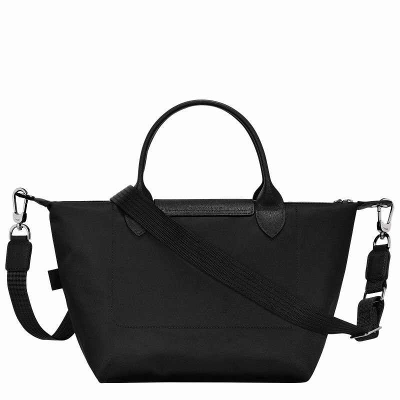 Black Longchamp Le Pliage Energy S Handbag - Recycled canvas UK | L1512HSR001