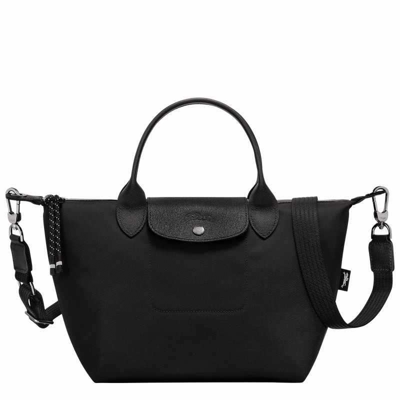 Black Longchamp Le Pliage Energy S Handbag - Recycled canvas UK | L1512HSR001