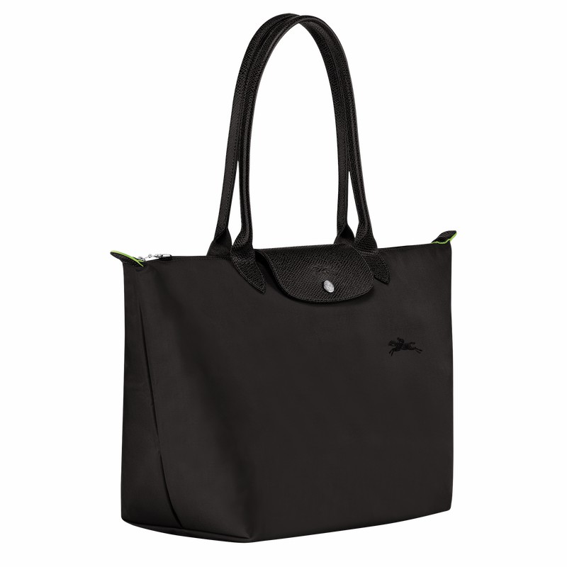 Black Longchamp Le Pliage Green L Tote bag - Recycled canvas UK | L1899919001