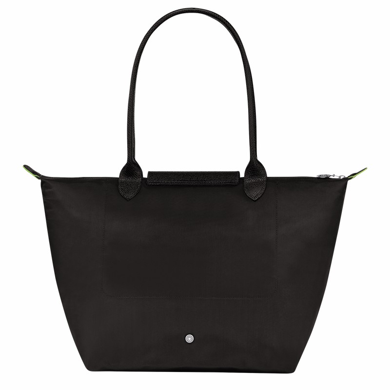 Black Longchamp Le Pliage Green L Tote bag - Recycled canvas UK | L1899919001