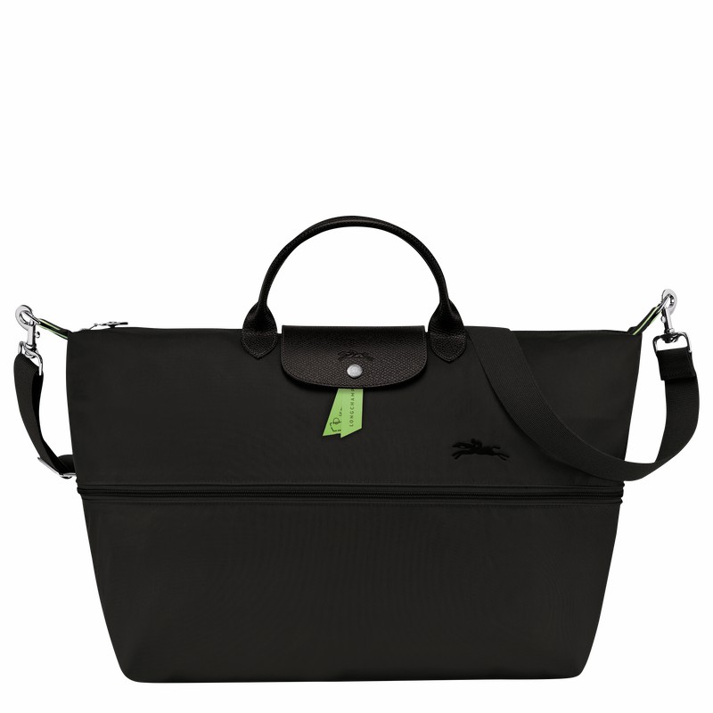 Black Longchamp Le Pliage Green Travel bag expandable - Recycled canvas UK | L1911919001