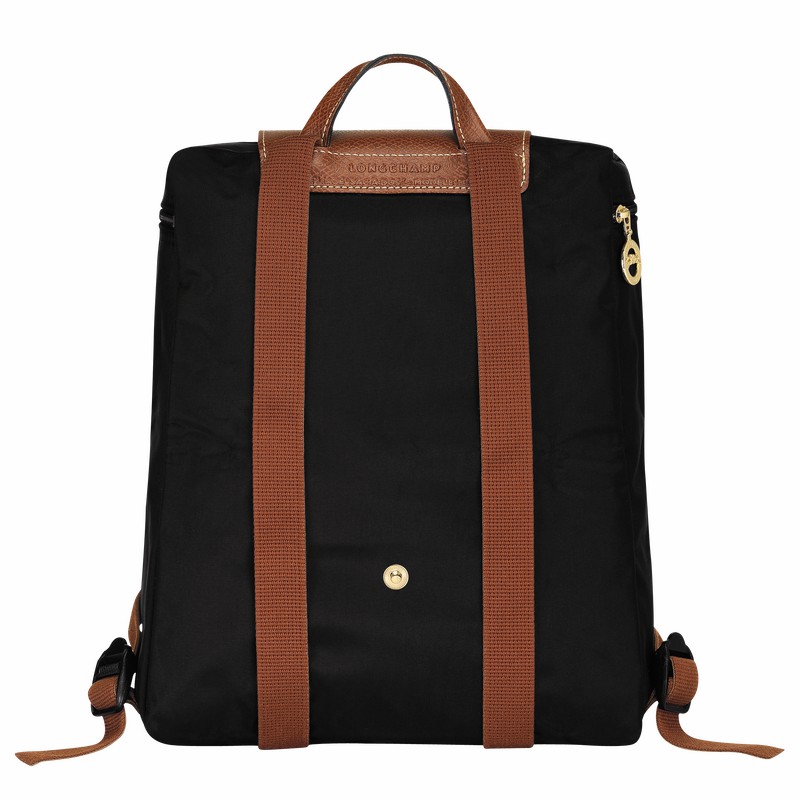 Black Longchamp Le Pliage Original M Backpack - Recycled canvas UK | L1699089001-