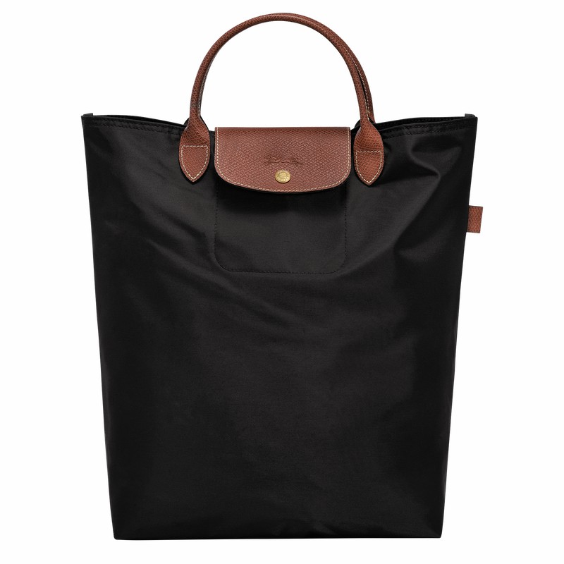 Black Longchamp Le Pliage Original M Tote bag - Canvas UK | 10168089001-