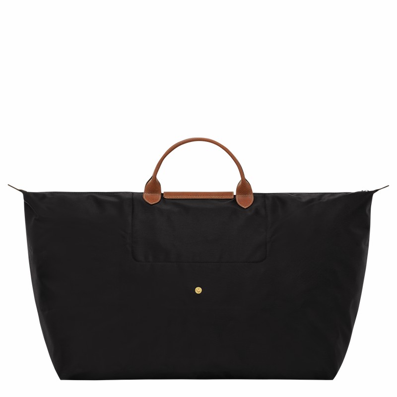 Black Longchamp Le Pliage Original M Travel bag - Recycled canvas UK | L1625089001