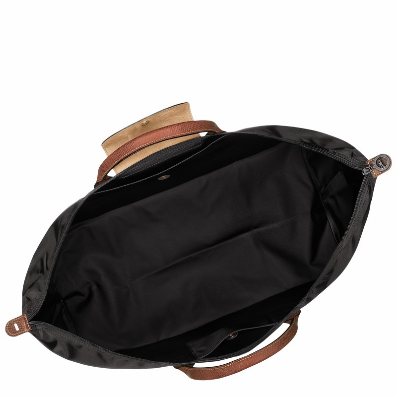 Black Longchamp Le Pliage Original M Travel bag - Recycled canvas UK | L1625089001