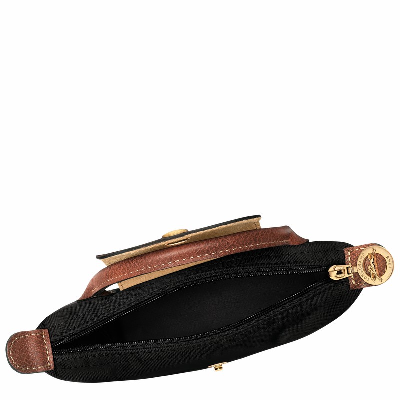 Black Longchamp Le Pliage Original Pouch with handle - Recycled canvas UK | 34175089001-