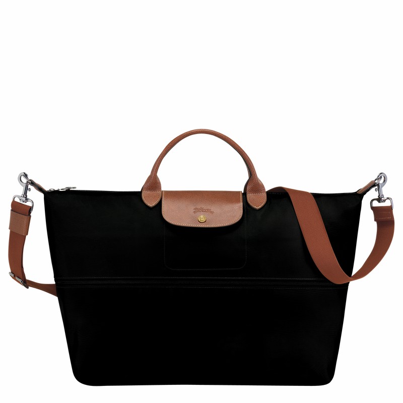 Black Longchamp Le Pliage Original Travel bag expandable - Recycled canvas UK | L1911089001