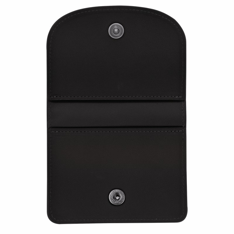 Black Longchamp Le Pliage Xtra Card holder - Leather UK | 30039987001