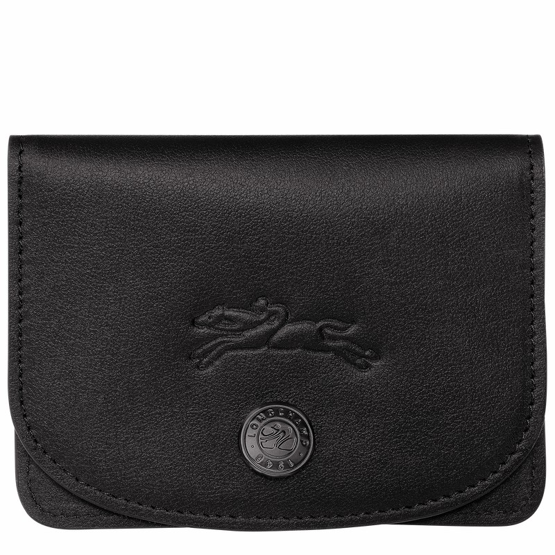 Black Longchamp Le Pliage Xtra Card holder - Leather UK | 30039987001