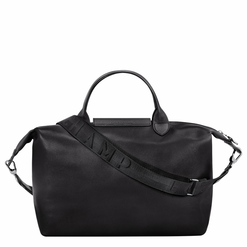 Black Longchamp Le Pliage Xtra L Handbag - Leather UK | 10201987001