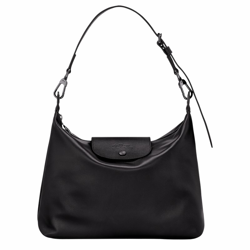 Black Longchamp Le Pliage Xtra M Hobo bag - Leather UK | 10189987001