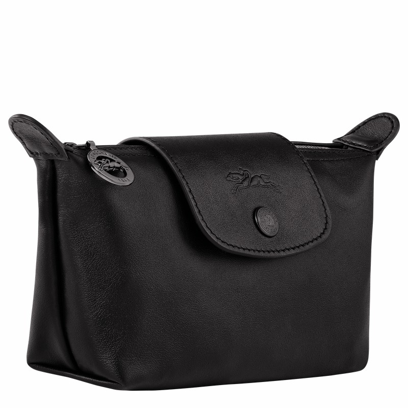 Black Longchamp Le Pliage Xtra Pouch - Leather UK | 34174987001-