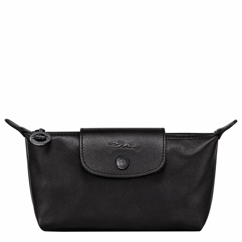 Black Longchamp Le Pliage Xtra Pouch - Leather UK | 34174987001-