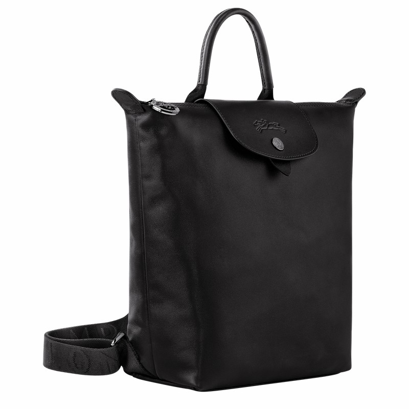 Black Longchamp Le Pliage Xtra S Backpack - Leather UK | 10209987001