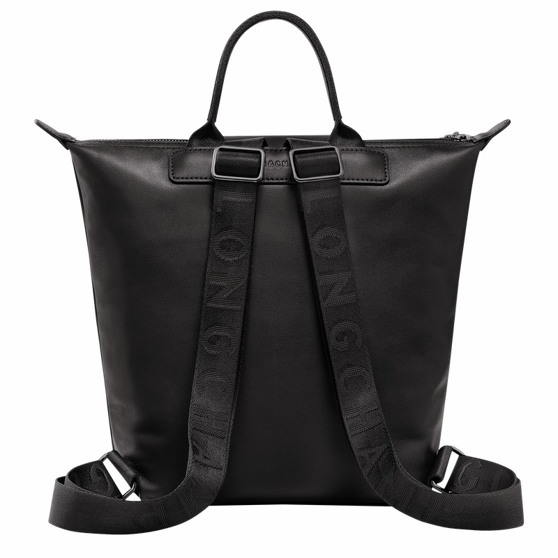 Black Longchamp Le Pliage Xtra S Backpack - Leather UK | 10209987001-