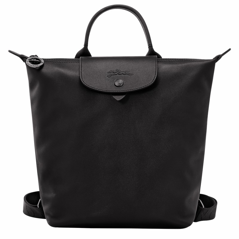 Black Longchamp Le Pliage Xtra S Backpack - Leather UK | 10209987001-