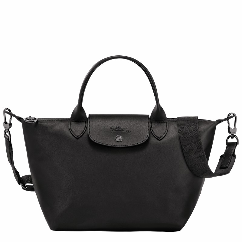 Black Longchamp Le Pliage Xtra S Handbag - Leather UK | L1512987001