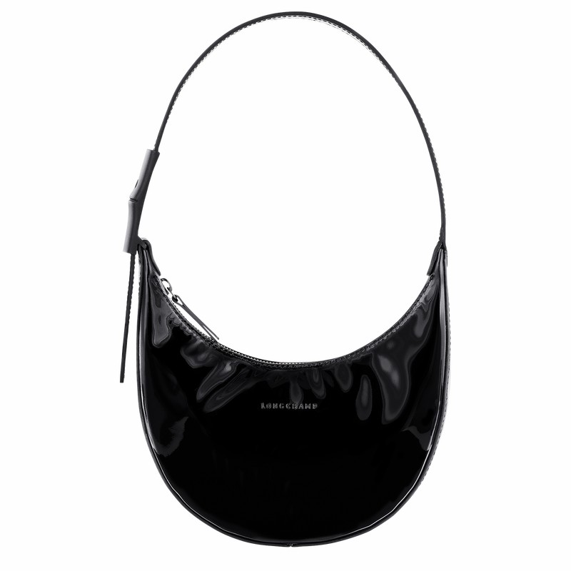 Black Longchamp Le Roseau Essential S Hobo bag - Leather UK | 10217HEZ001