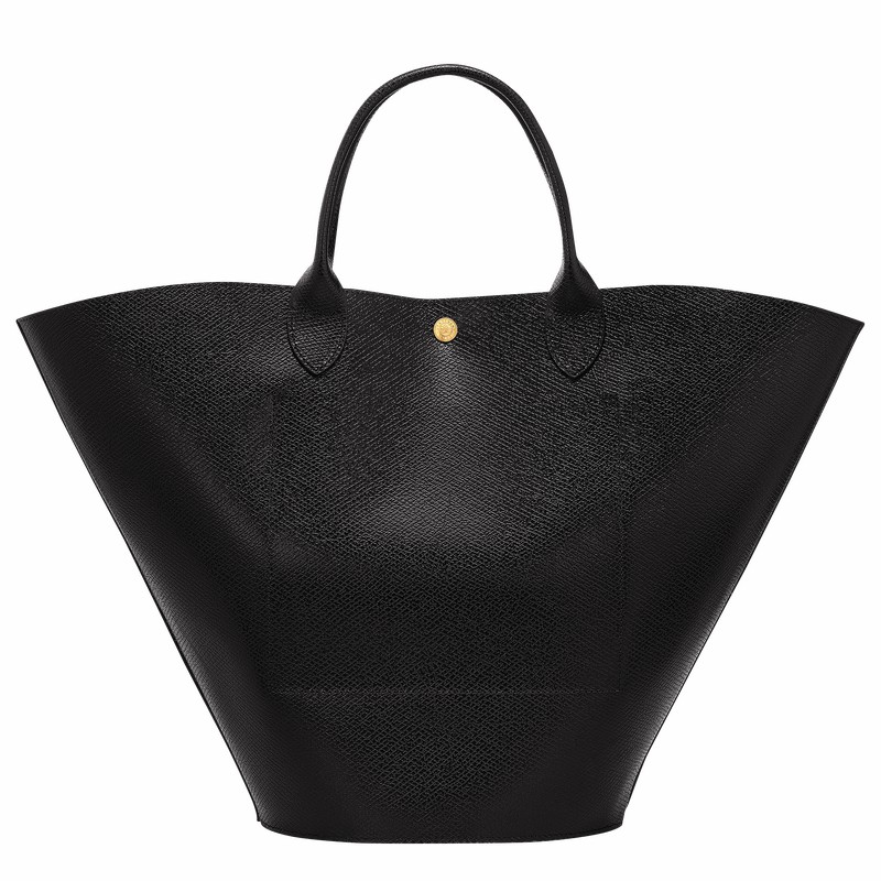 Black Longchamp ÉPURE XL Tote bag - Leather UK | 10260HYZ001