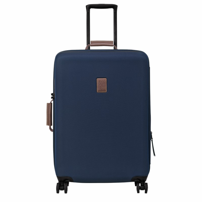 Blue Longchamp Boxford L Suitcase - Recycled canvas UK | 24018080127-