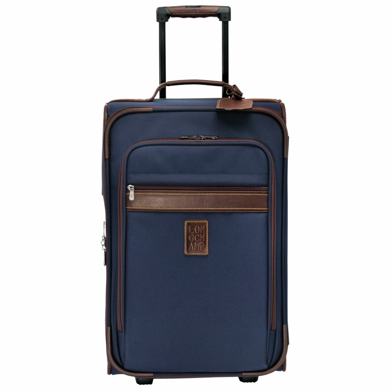 Blue Longchamp Boxford M Suitcase - Recycled canvas UK | L1429080127-