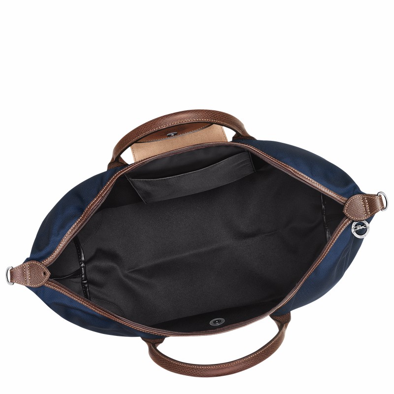 Blue Longchamp Boxford M Travel bag - Recycled canvas UK | L1625080127-