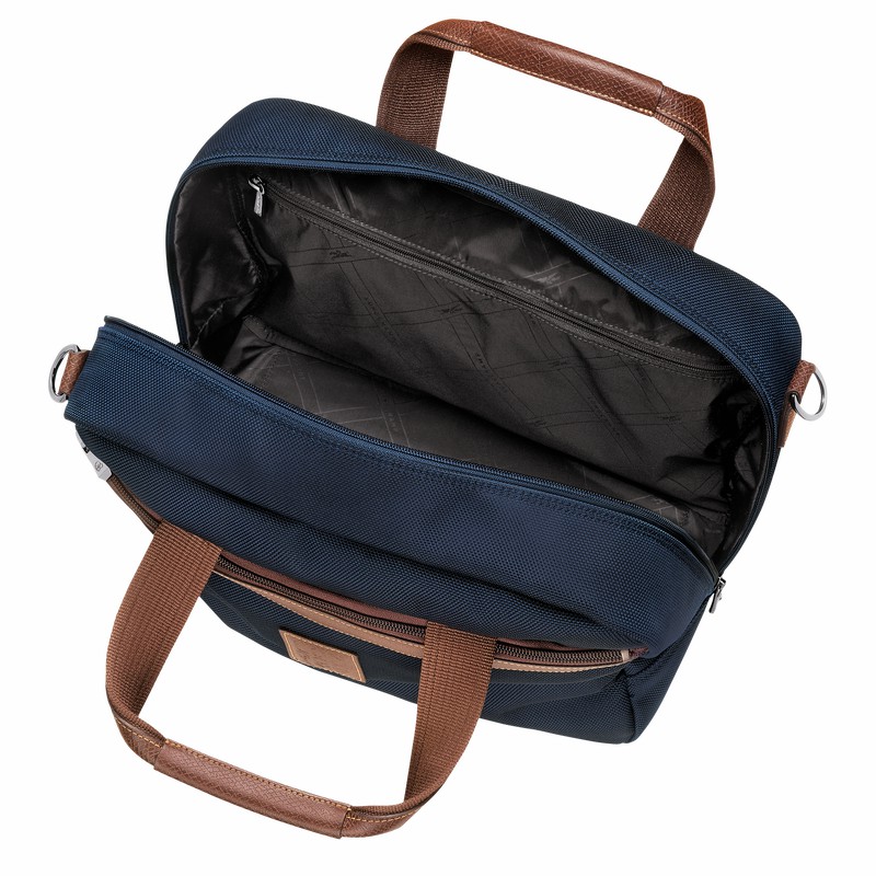 Blue Longchamp Boxford S Travel bag - Recycled canvas UK | L1658080127-