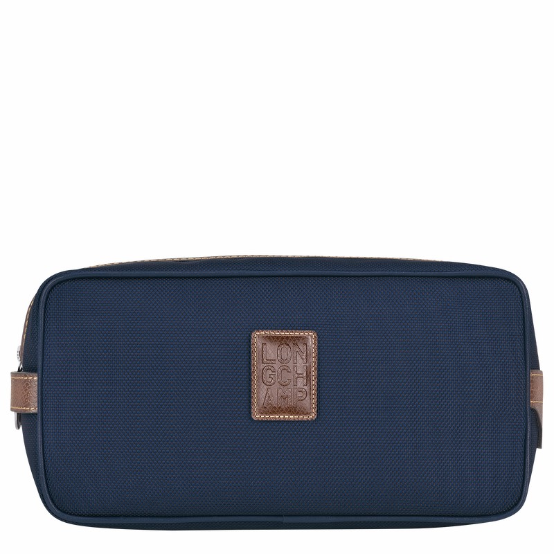 Blue Longchamp Boxford Toiletry case - Recycled canvas UK | L1034080127-