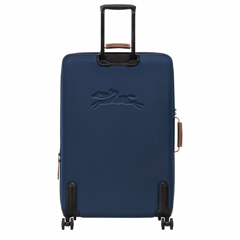 Blue Longchamp Boxford XL Suitcase - Recycled canvas UK | 24028080127-